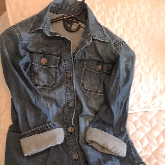 Banana Republic Chambray Utility Shirt, size XS. Great Used Condition. - Picture 10 of 10